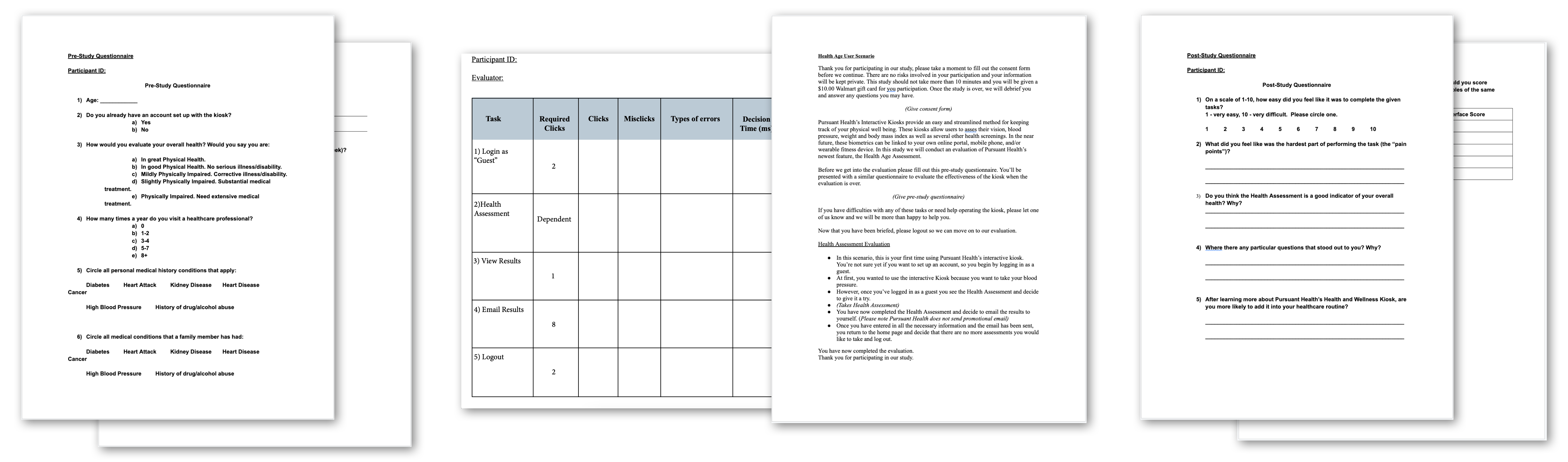 Health Age Assessment Testing Protocols