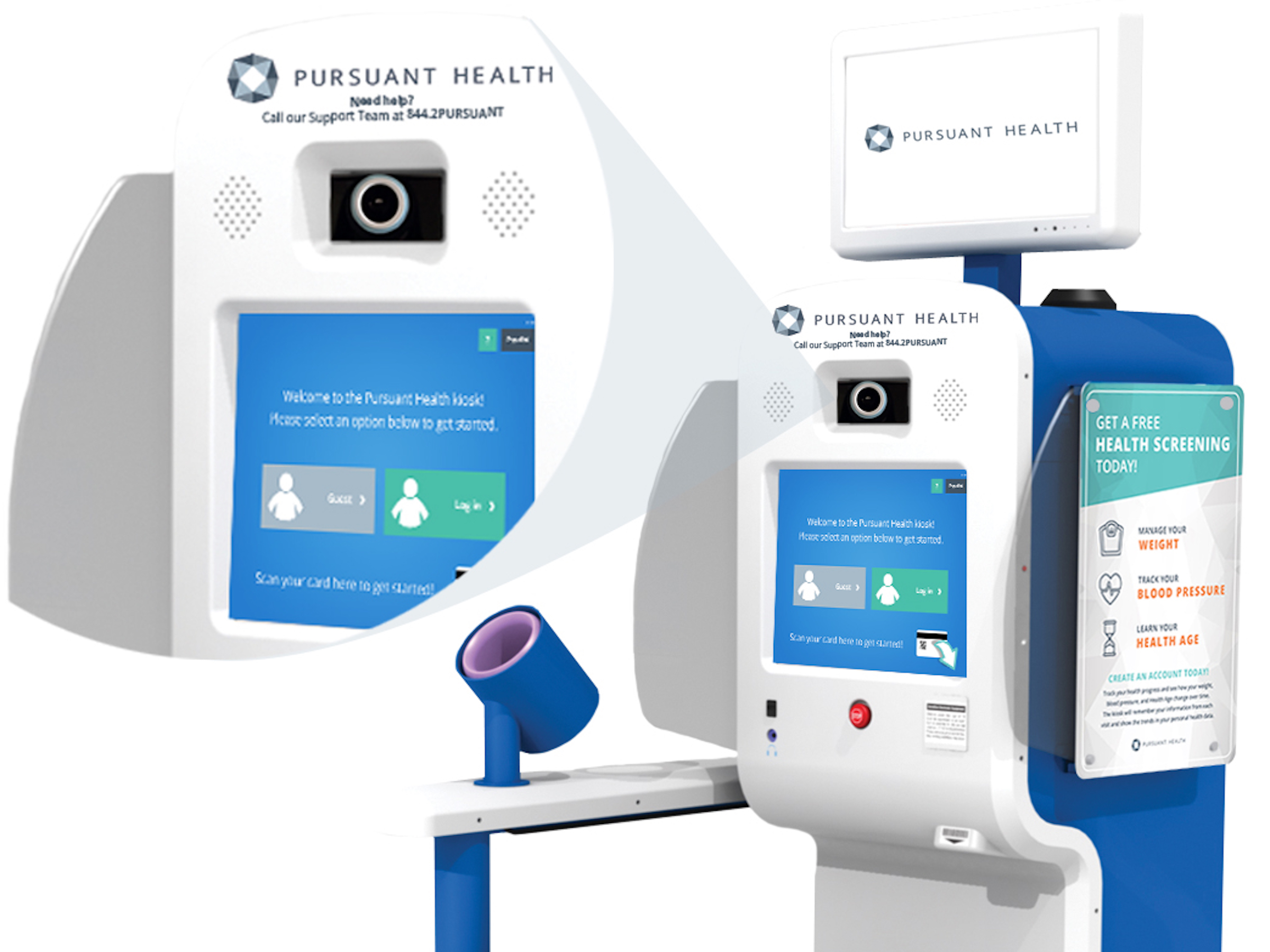 Image Depicting Diabetic Retinopathy Kiosk Prototype with Non-Mydriatic Fundus Camera Integration